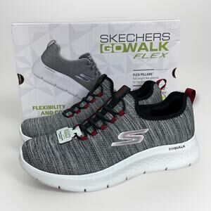 Men's Skechers Go Walk Flex Sneaker Ultra 216484 WBK Size 9.5 White Black New